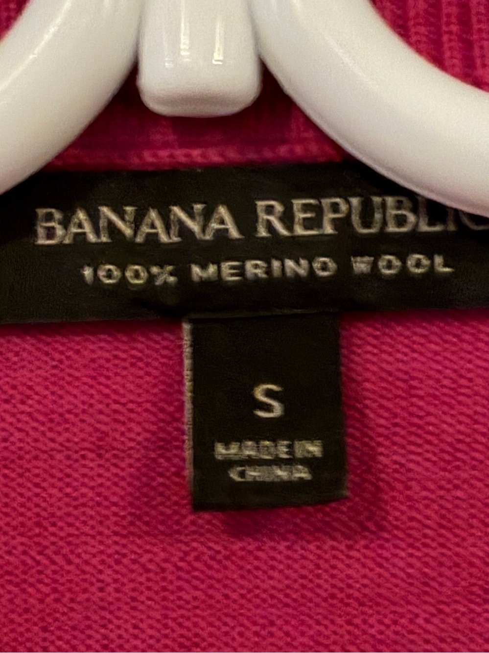 Banana Republic Merino Wool Pink Cardigan Sweater - Picture 7 of 7